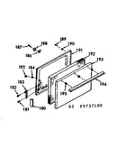 Lower oven door section
