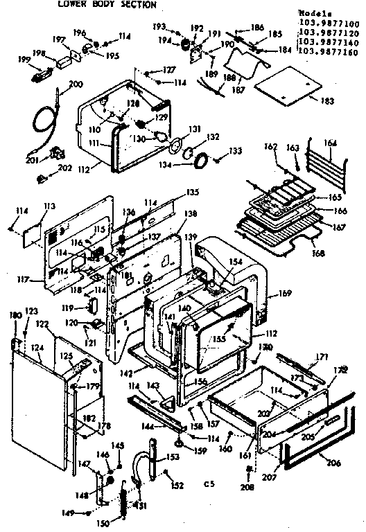 Lower body section
