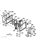 Upper oven door section
