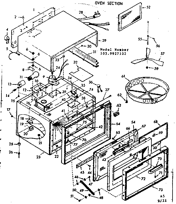 Oven section