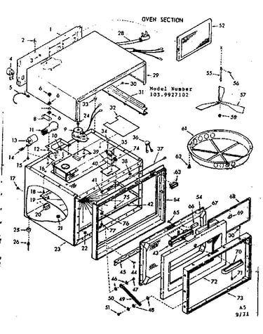 Oven section