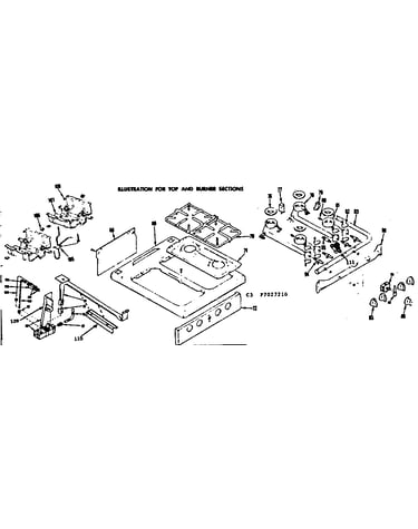 Top and burner sections