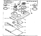 Kenmore 1199067210 main top and oven units diagram