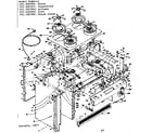 Kenmore 1553567001 top section and outer body diagram