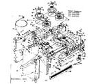Kenmore 1553567291 top section and outer body diagram