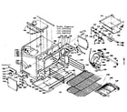 Kenmore 1553567291 oven parts list diagram