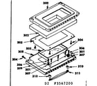 Kenmore 1553567291 oven door parts diagram