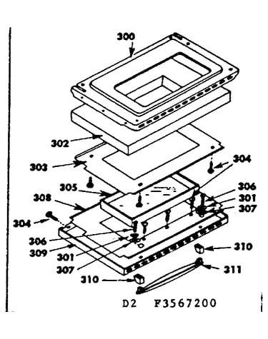 Oven door parts