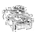 Kenmore 1554547092 top section and outer body diagram
