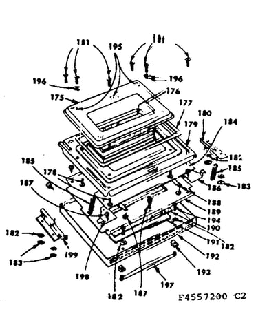 Oven door parts