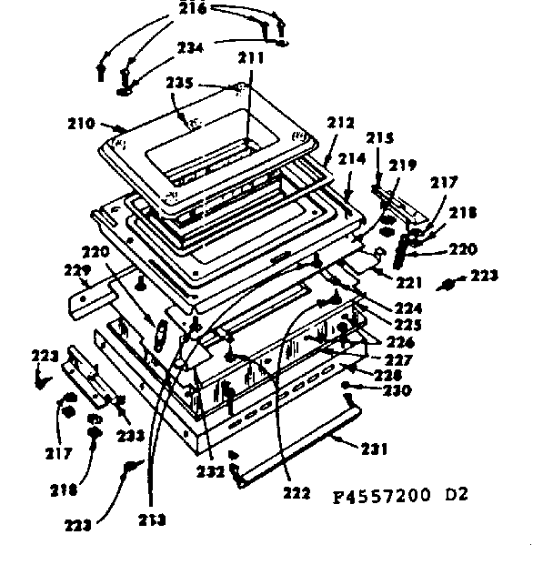 Glass door parts