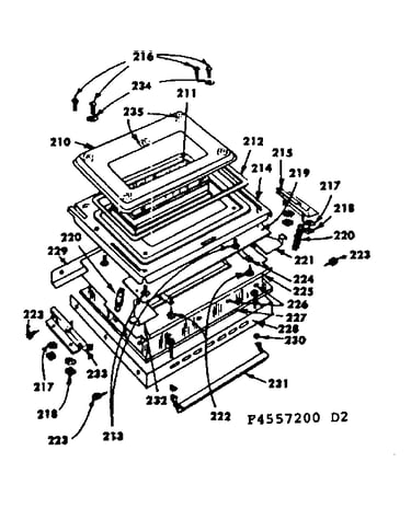 Glass door parts