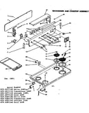 Backguard and cooktop assembly