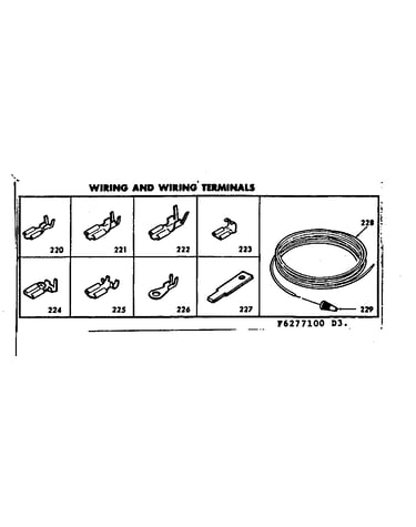 Wiring and wiring terminals