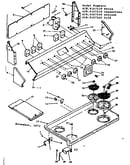 Backguard and cooktop assembly