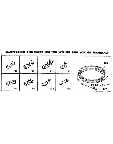 Wiring and wiring terminals