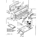 Kenmore 6289347100 backguard and cooktop assembly diagram
