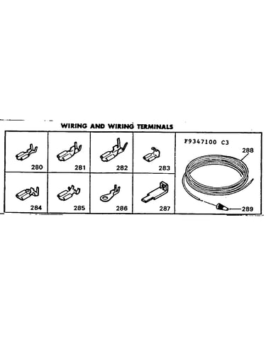 Wiring and wiring terminals
