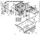 Kenmore 6289347100 doors, latch mechanism and drawer diagram