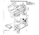 Kenmore 6289427210 backguard and cooktop assembly diagram