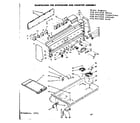 Kenmore 6289447220 backguard and cooktop assembly diagram