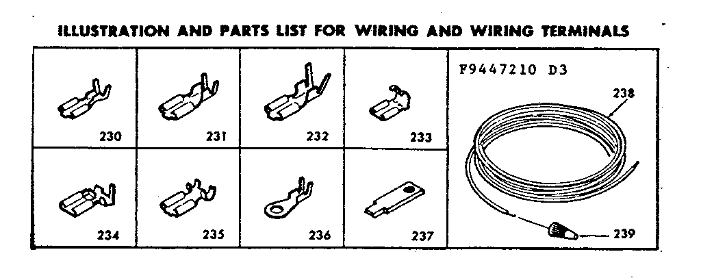 Wiring and wiring terminals