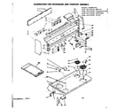 Kenmore 6289477220 backguard and cooktop assembly diagram