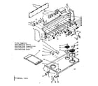 Kenmore 6289497220 backguard & cooktop assembly diagram