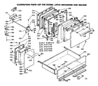 Kenmore 6289497260 doors, latch mechanism & drawer diagram