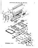 Backguard and main top section