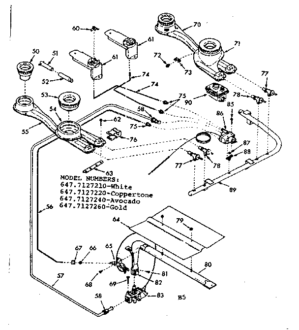 Burner section