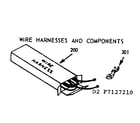 Kenmore 6477127220 wire harnesses and components diagram