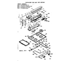 Kenmore 6477147120 backguard and main top section diagram