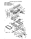 Backguard and main top section