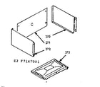 Kenmore 6477167041 oven liner kit diagram