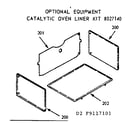 Kenmore 6479117161 catalytic oven liner kit diagram