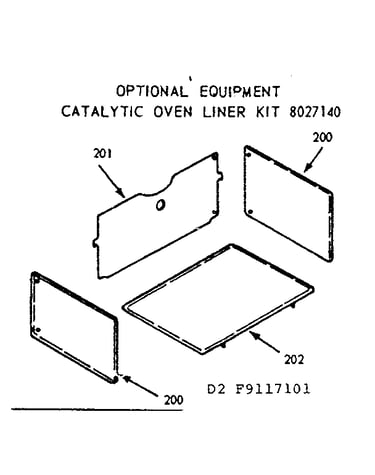 Catalytic oven liner kit
