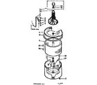 Kenmore 1107014022 tub and basket assembly diagram