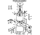 Kenmore 1107101100 machine sub-assembly diagram