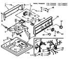 Kenmore 1107105621 top & console assembly diagram