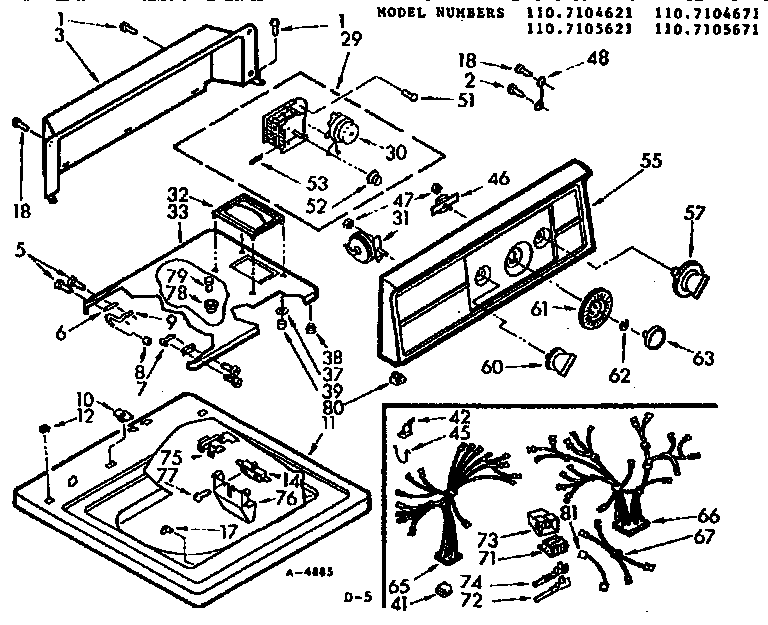 Top & console assembly