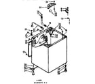 Kenmore 1107105673 cabinet parts diagram