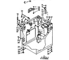 Kenmore 1107105800 cabinet parts diagram