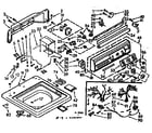 Kenmore 1107105850 tub and console assembly diagram