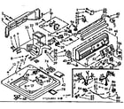 Kenmore 1107104801 top and console assembly diagram