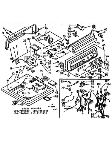 Top and console assembly