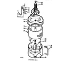 Kenmore 1107104852 tub and basket assembly diagram