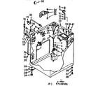 Kenmore 1107104950 cabinet parts diagram