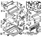 Kenmore 1107105950 top and console assembly diagram