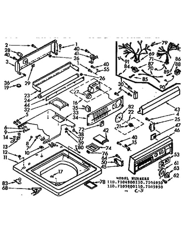 Top and console assembly